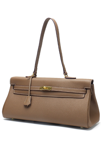 Tiger Lyly Garbo Leather Long Bag Grey