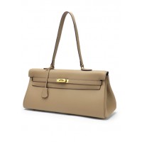 Tiger Lyly Garbo Leather Long Bag Light Grey