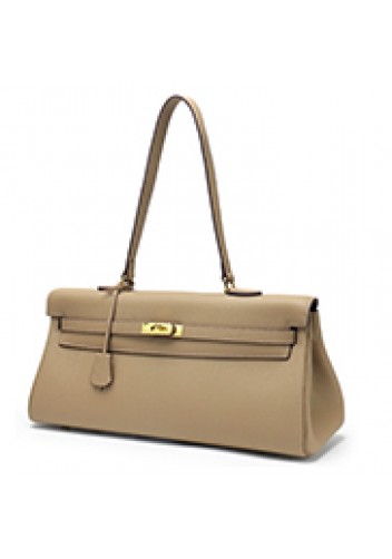 Tiger Lyly Garbo Leather Long Bag Light Grey