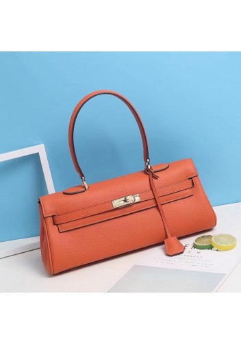 Tiger Lyly Garbo Leather Long Bag Orange 14