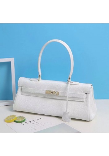 Tiger Lyly Garbo Leather Long Bag White 14