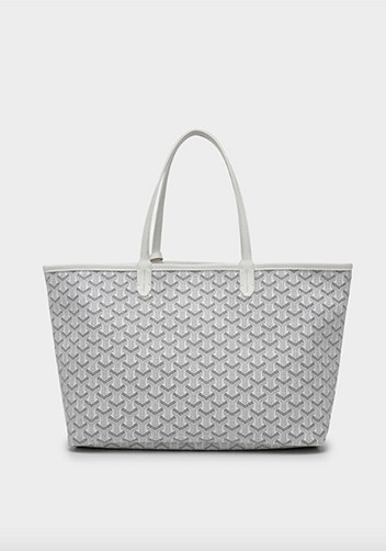 Germaine Vegan Leather Large Tote Graffiti White