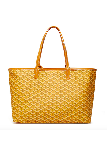 Germaine Vegan Leather Large Tote Yellow