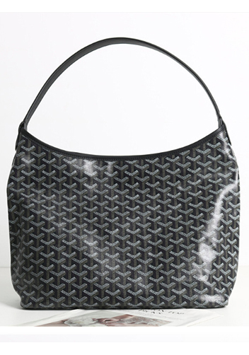 Germaine Vegan Hobo Shoulder Bag With Leather Trim Black