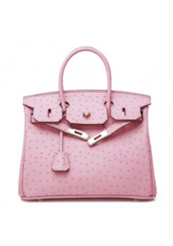Tiger LyLy Brigitte Bag Ostrich Leather Pink 12