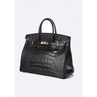 Tiger LyLy Brigitte Bag With Scarf Croc Leather Black