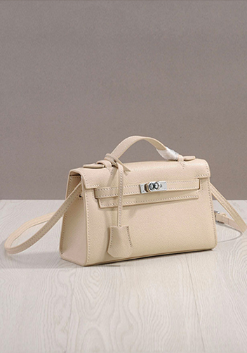 Tiger Lyly Garbo Cowhide Leather Bag 9 Beige