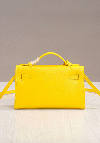 Tiger Lyly Garbo Cowhide Leather Bag 9 Yellow