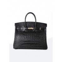 Tiger LyLy Brigitte Bag With Scarf Croc Leather Black