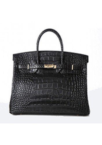 Tiger LyLy Brigitte Bag With Scarf Croc Leather Black