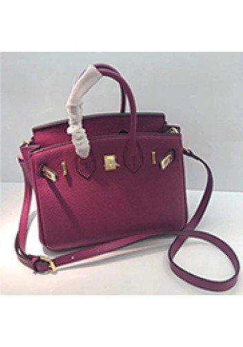 Tiger LyLy Brigitte Small Leather Bag Purplish Red