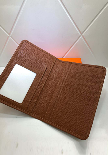 Tiger LyLy Brigitte Passport Cover Cowhide Leather Brown