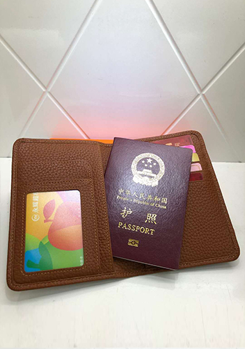 Tiger LyLy Brigitte Passport Cover Cowhide Leather Brown