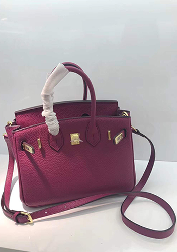 Tiger LyLy Brigitte Small Leather Bag Purplish Red