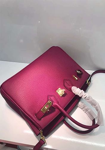 Tiger LyLy Brigitte Small Leather Bag Purplish Red