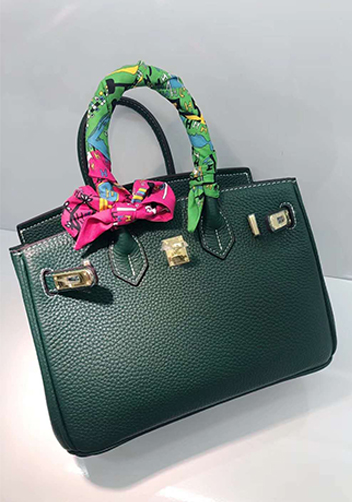 Tiger LyLy Brigitte Small Leather Bag Dark Green