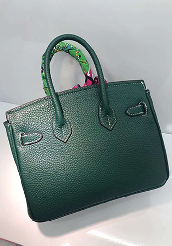 Tiger LyLy Brigitte Small Leather Bag Dark Green