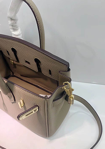 Tiger LyLy Brigitte Small Leather Bag Grey