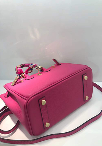 Tiger LyLy Brigitte Small Leather Bag Hot Pink