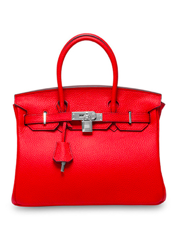 Tiger LyLy Brigitte Bag Leather With Silver Hardware Red 10