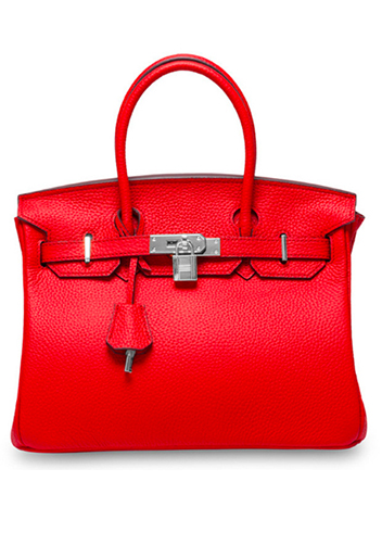 Tiger LyLy Brigitte Bag Leather With Silver Hardware Red 12