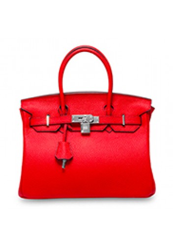 Tiger LyLy Brigitte Bag Leather With Silver Hardware Red 10