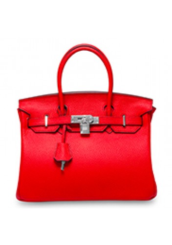 Tiger LyLy Brigitte Bag Leather With Silver Hardware Red 12