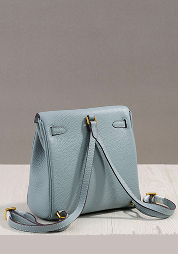 Tiger LyLy Brigitte LEATHER BACKPACK LIGHT BLUE