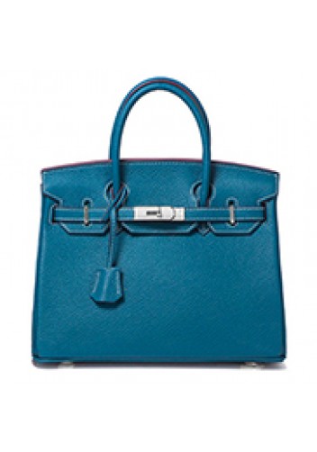 Tiger LyLy Brigitte Bag Leather With Silver Hardware Blue 12