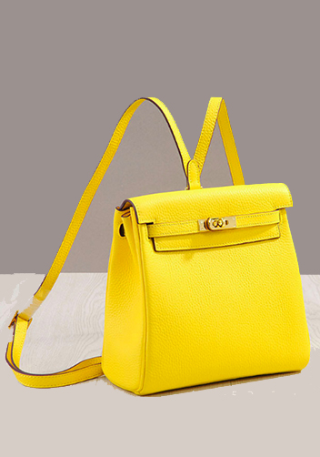 Tiger LyLy Brigitte LEATHER BACKPACK LIGHT YELLOW