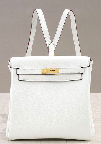 Tiger LyLy Brigitte LEATHER BACKPACK WHITE