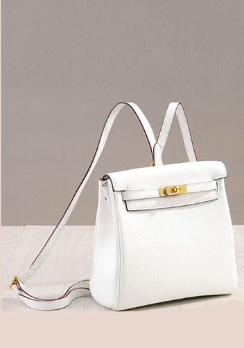 Tiger LyLy Brigitte LEATHER BACKPACK WHITE
