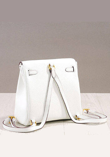 Tiger LyLy Brigitte LEATHER BACKPACK WHITE