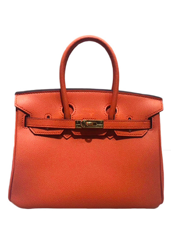 Tiger LyLy Brigitte Bag Palmprint Leather Orange 10