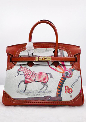 Tiger LyLy Brigitte Bag Painting Leather Horse 12