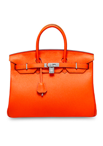 Tiger LyLy Brigitte Bag Leather With Silver Hardware Orange 10