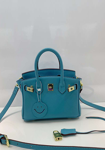 Tiger LyLy Brigitte Mini Leather Bag Lake Blue