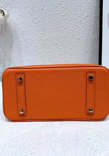 Tiger LyLy Brigitte Bag Leather With Gold Hardware Orange 12