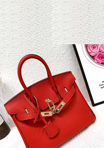Tiger LyLy Brigitte Bag Leather With Gold Hardware Red 12