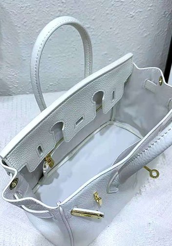 Tiger LyLy Brigitte Bag Leather With Gold Hardware White 12