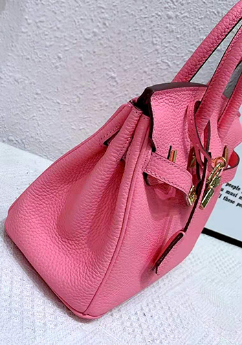 Tiger LyLy Brigitte Bag Leather With Gold Hardware Cherry Pink 12