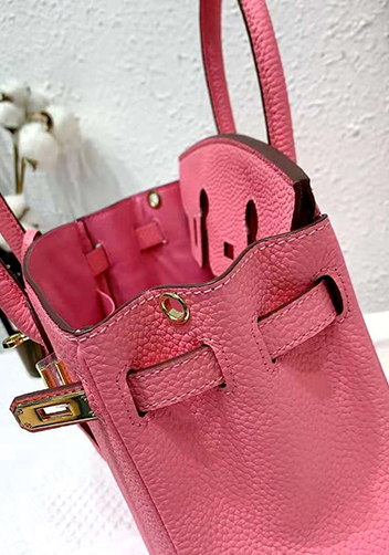 Tiger LyLy Brigitte Bag Leather With Gold Hardware Cherry Pink 12