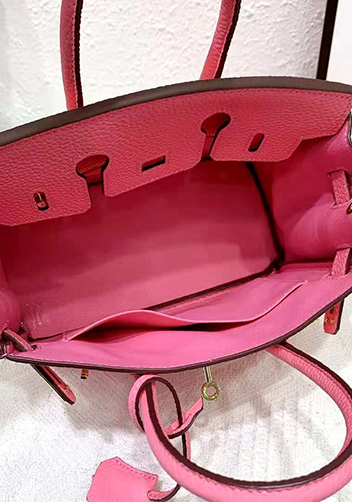 Tiger LyLy Brigitte Bag Leather With Gold Hardware Cherry Pink 12
