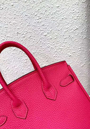 Tiger LyLy Brigitte Bag Leather With Gold Hardware Hot Pink 12