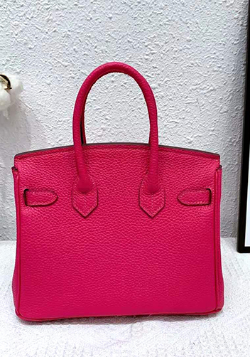 Tiger LyLy Brigitte Bag Leather With Gold Hardware Hot Pink 12