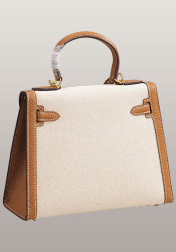 Tiger Lyly Garbo Leather With Canvas Bag Camel