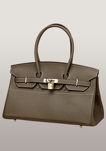 Tiger LyLy Brigitte Horizontal Bag Leather Grey