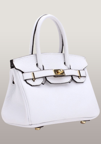 Tiger LyLy Brigitte Small Leather Bag White