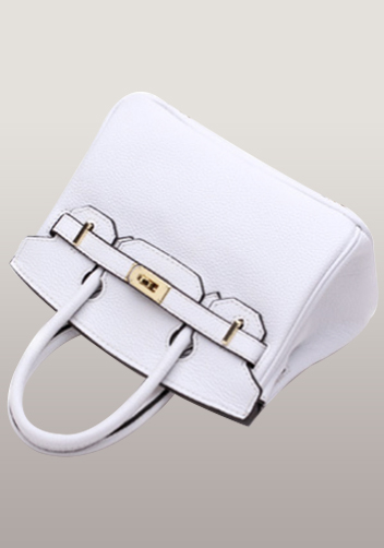 Tiger LyLy Brigitte Small Leather Bag White