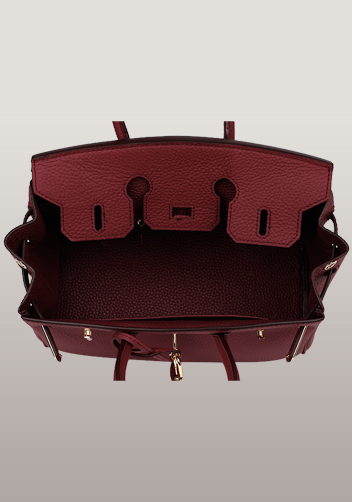 Tiger LyLy Brigitte Small Leather Bag Burgundy